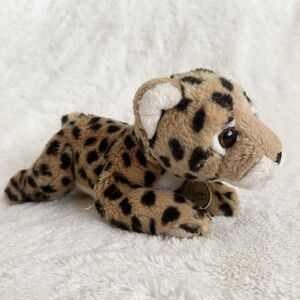Aurora Miyoni Cheetah Cub Laying 11” Realistic Plush Stuffed Animal
